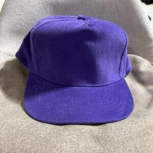 Vintage KP Corduroy Snapback Cap Purple Retro 90s Classic Hat Unisex
